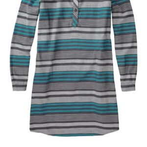 Patagonia Heywood Pin Yun  Striped Flannel Organic cotton dress